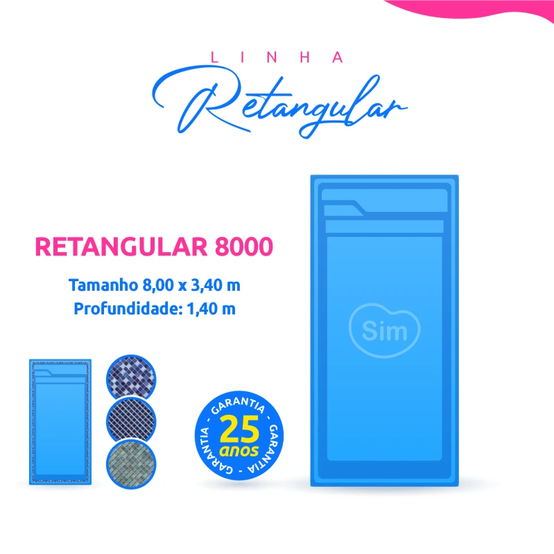 Retangular 8000