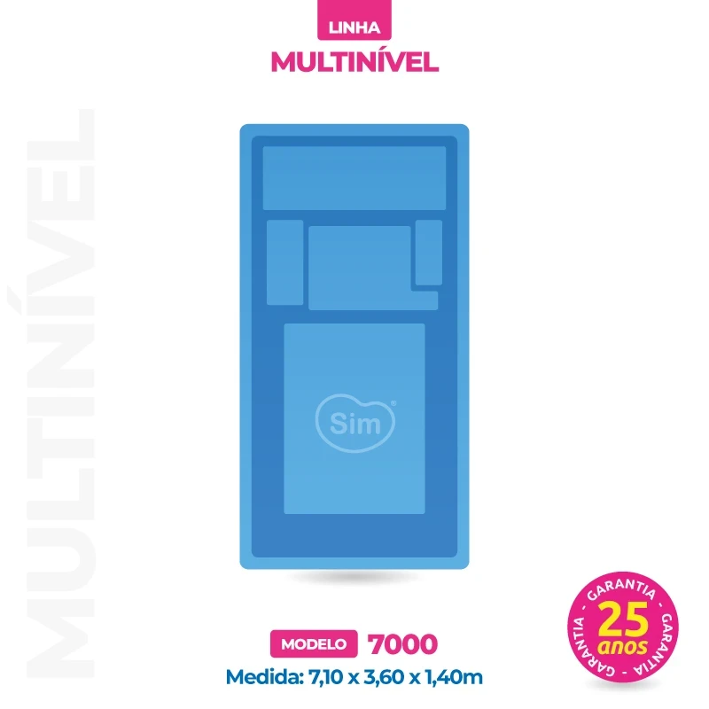 Piscina Multinivel 7 Metros